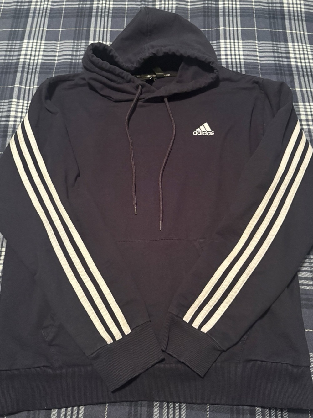adidas Gameday or Any Day Pullover Hoodie Black Large